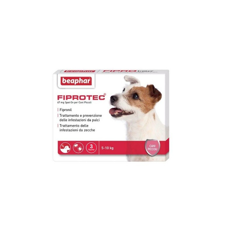 FIPROTEC SPOT-ON Chien petit 3 Pipettes. 5 kg-10 FIPROTEC SPOT-ON Chien petit 3 Pipettes. 5 kg-10