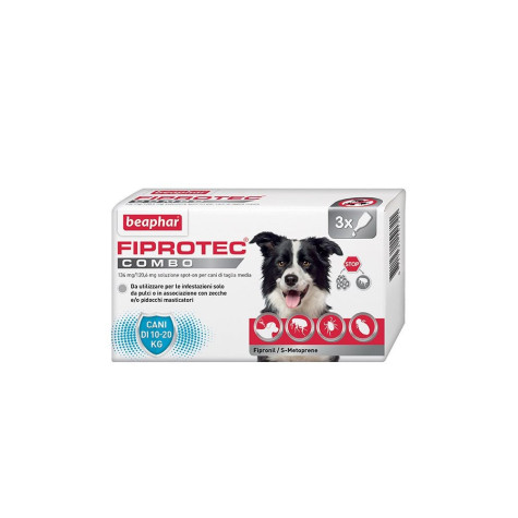 FIPROTEC COMBO DOG MEDIUM 3 pipettes. KG. 10 -20