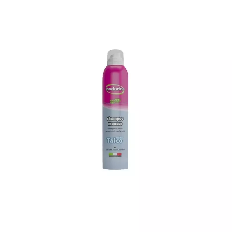 INODORINA SHAMPOO MOUSSE TALCO 300 ml. INODORINA SHAMPOO MOUSSE TALCO 300 ml.
