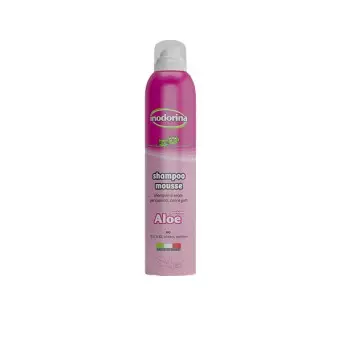 INODORINA SHAMPOO MOUSSE ALOE 300 ml.