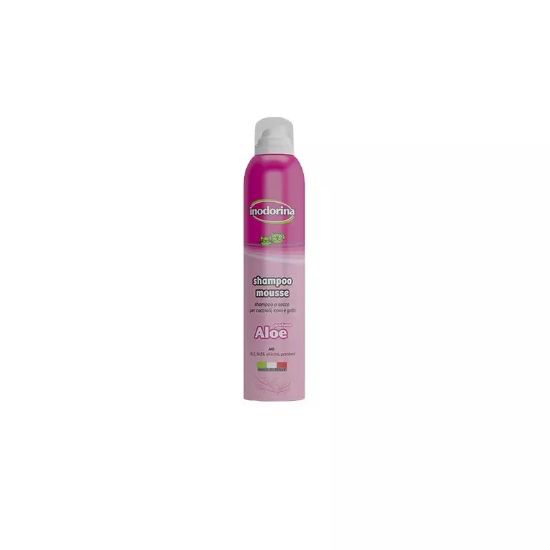 INODORINA SHAMPOO MOUSSE ALOE 300 ml.