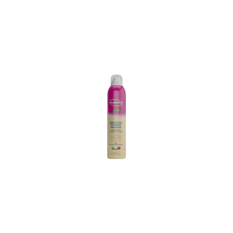 INODORINA Shampooing MOUSSE lait et VANIGLIA 300 ml
