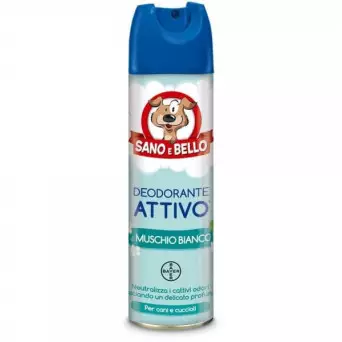 BAYER Deodorante Attivo Muschio Bianco 250 ml. Sano & Bello - 