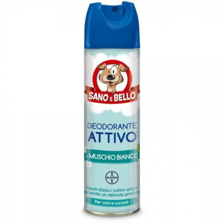 BAYER Deodorante Attivo Muschio Bianco 250 ml. Sano & Bello - 