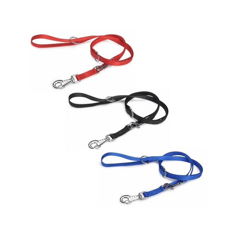 Camon - Guinzaglio Addestramento Doppio Nylon Rosso F131/A.01 1 Guinzaglio 25 x 2000 mm﻿