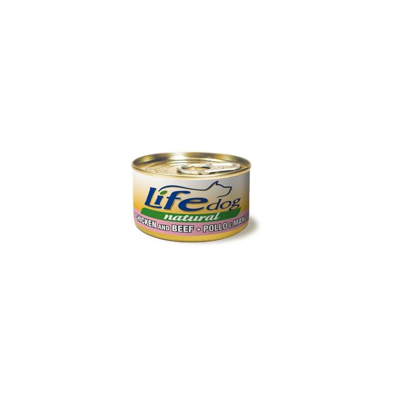 LIFE PET CARE Life Dog Naturel au Poulet et Bœuf 90 g LIFE PET CARE Life Dog Naturel au Poulet et Bœuf 90 g