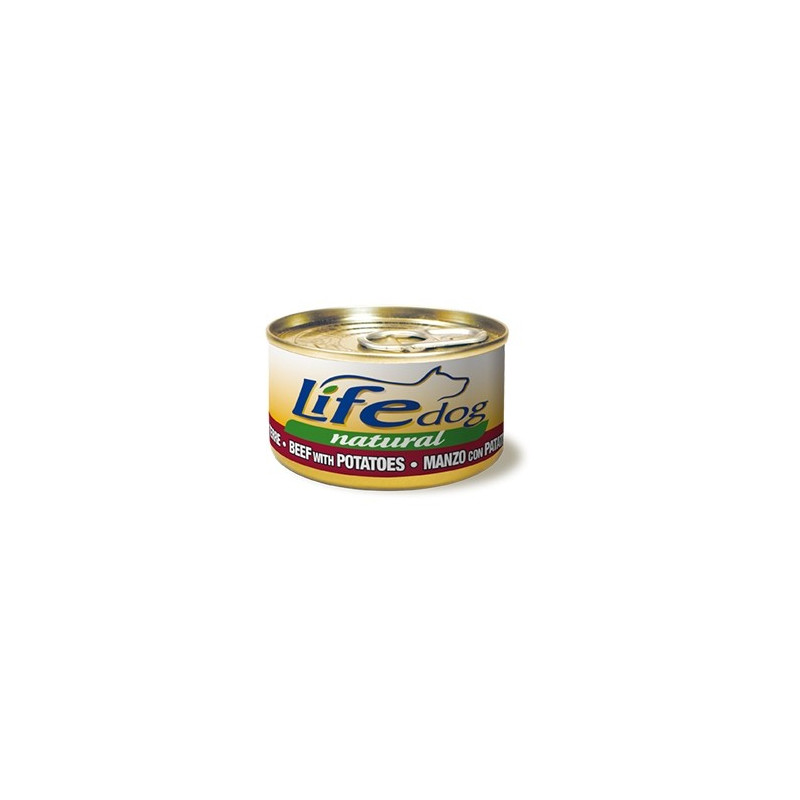 LIFE PET CARE Life Dog Naturel Dadini de Bœuf et Pommes de Terre 90 g LIFE PET CARE Life Dog Naturel Dadini de Bœuf et Pommes de Terre 90 g