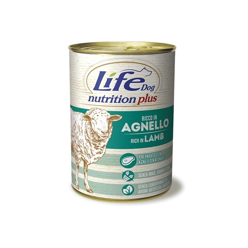 LIFE PET CARE Life Dog Nutrition Plus Agneau 400 g LIFE PET CARE Life Dog Nutrition Plus Agneau 400 g