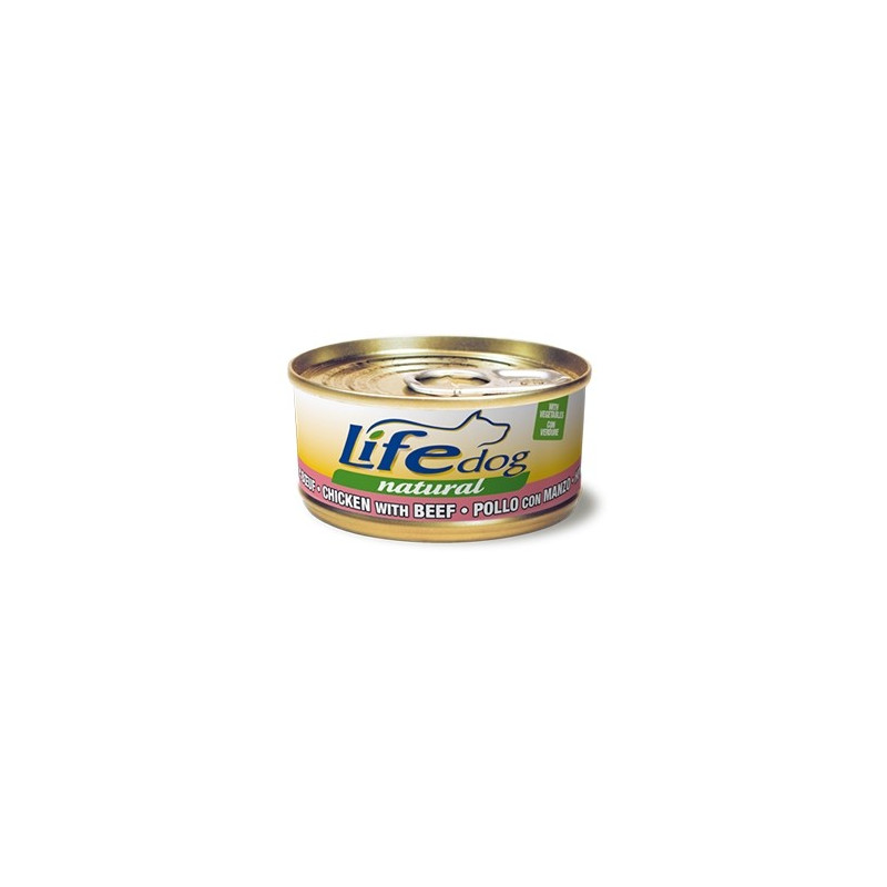 LIFE PET CARE Life Dog Naturel Poulet au Bœuf et légumes 170 g LIFE PET CARE Life Dog Naturel Poulet au Bœuf et légumes 170 g