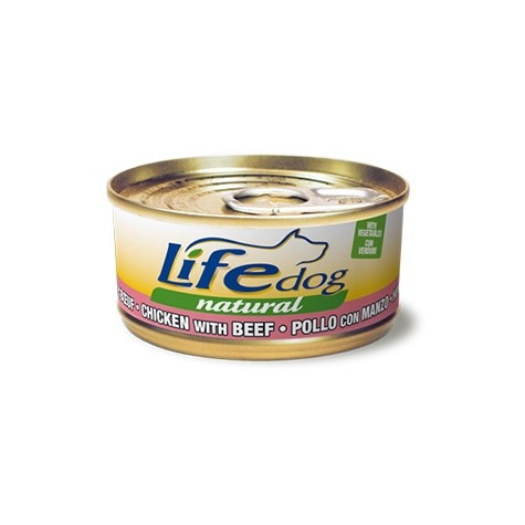 LIFE PET CARE Life Dog Naturel Poulet au Bœuf et légumes 170 g