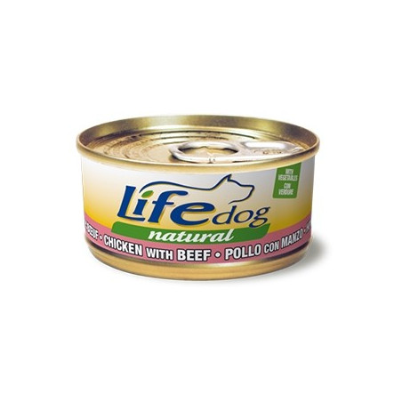 LIFE PET CARE Life Dog Naturale Pollo con Manzo e Verdure 170 gr. - 