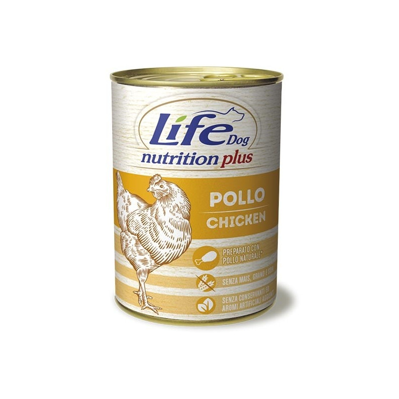 LIFE PET CARE Life Dog Nutrition Plus Pollo a Pezzettoni 400 gr.