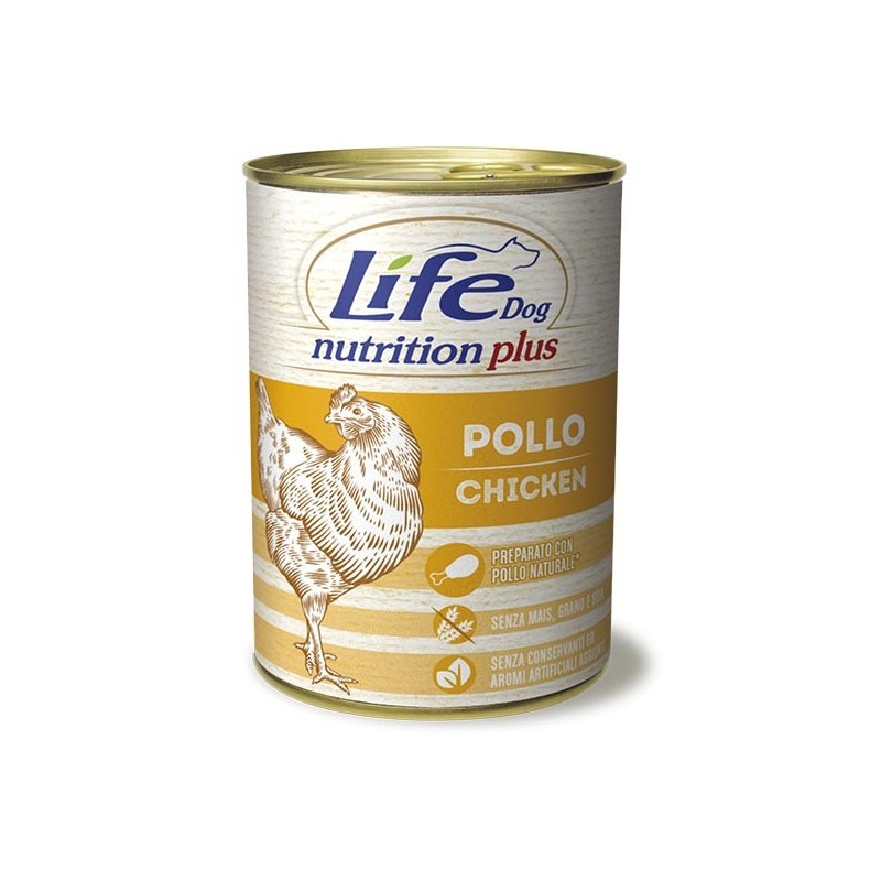 LIFE PET CARE Life Dog Nutrition Plus Poulet a Pezzettoni 400 g