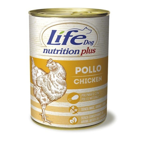 LIFE PET CARE Life Dog Nutrition Plus Poulet a Pezzettoni 400 g