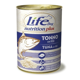 LIFE PET CARE Life Dog Nutrition Plus Tonno con Riso 400 gr. - 