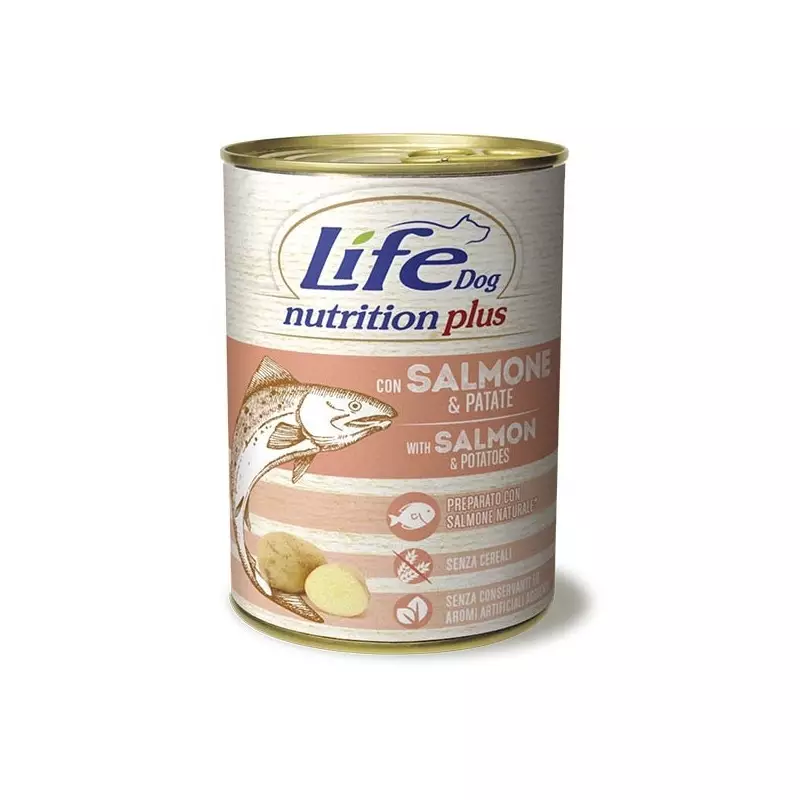 LIFE PET CARE Life Dog Nutrition Plus Lachs und Kartoffeln 400 gr.