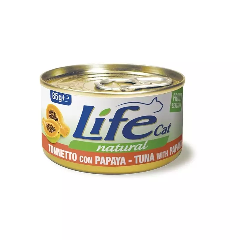 LIFE GATTO NATURAL TONNO PAPAYA 85 gr. LIFE GATTO NATURAL TONNO PAPAYA 85 gr.