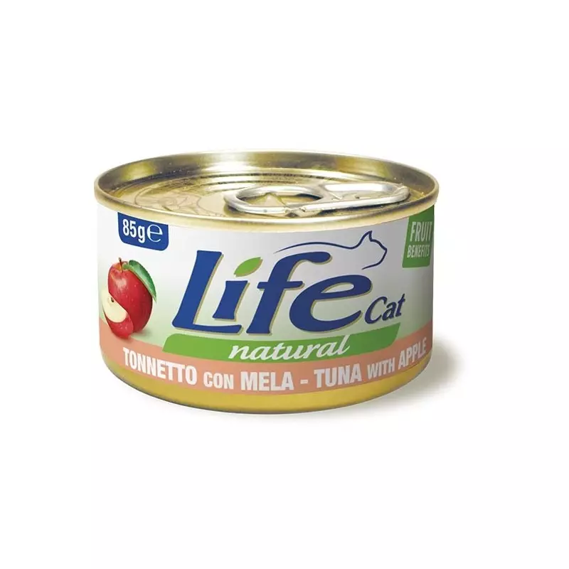 LIFE GATTO NATURAL TONNO MELA 85 gr.