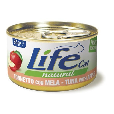 LIFE GATTO NATURAL TONNO MELA 85 gr. - 