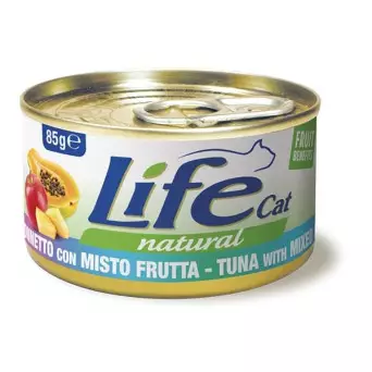 LIFE GATTO NATURAL TONNO MIX FRUTTA 85 gr. - 