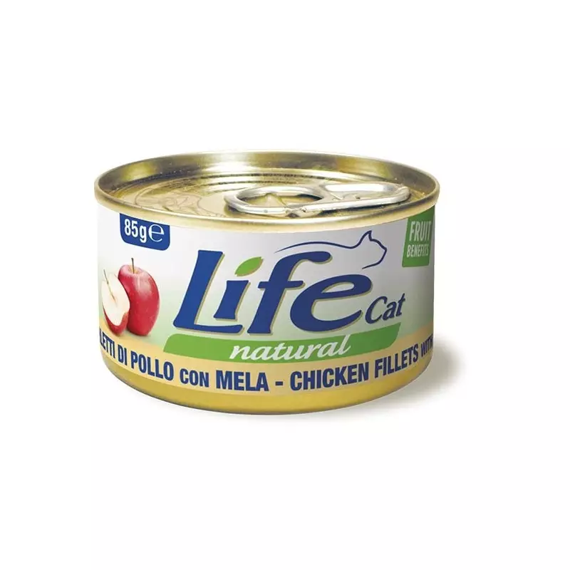 LIFE CAT NATURAL CHICKEN APPLE 85 gr.