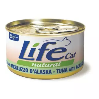 LIFE CAT NATÜRLICHER THUNFISCH COD ALASKA 85 gr.