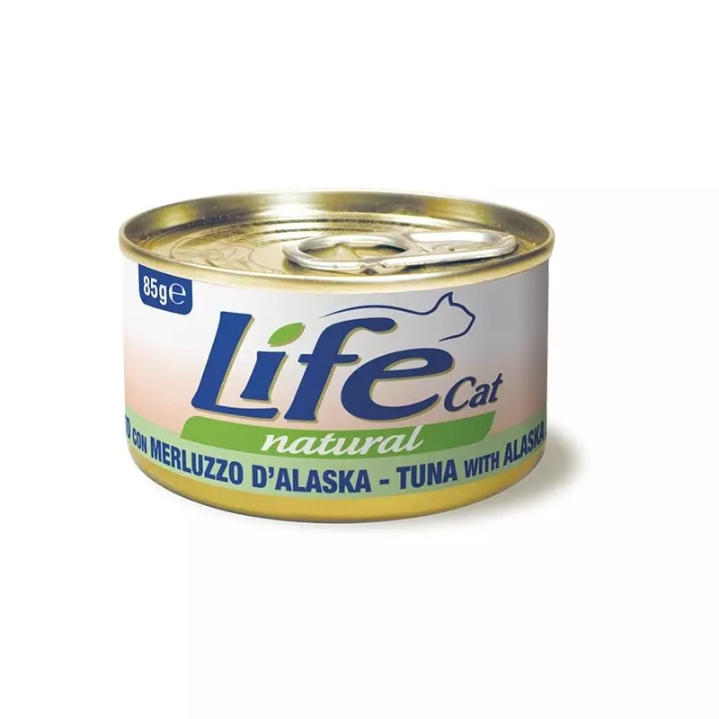 LIFE GATTO NATURAL TONNO MERLUZZO ALASKA 85 gr.