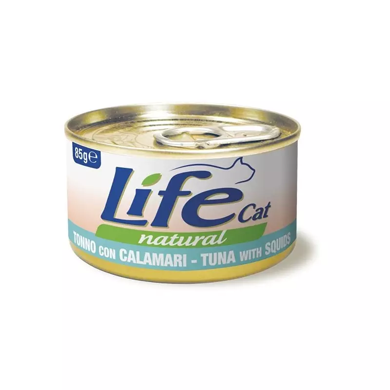 LIFE CAT NATURAL TUNA SQUID 85 gr.