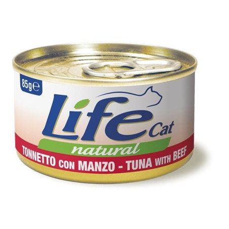 LIFE GATTO NATURAL TONNO MANZO 85 gr. - 