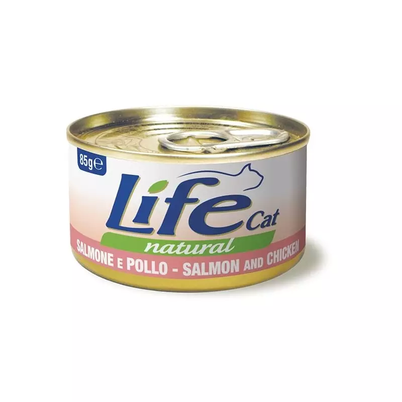 LIFE CAT NATURAL SALMON CHICKEN 85 gr. LIFE CAT NATURAL SALMON CHICKEN 85 gr.