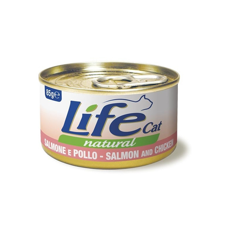 LIFE Chat NATURAL Saumon Poulet 85 g