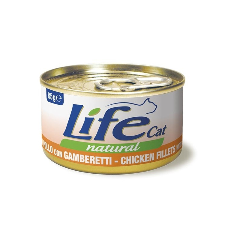 LIFE Chat NATURAL Poulet crevettes 85 g LIFE Chat NATURAL Poulet crevettes 85 g