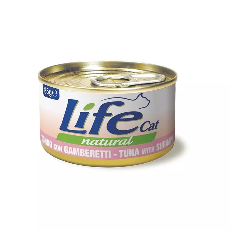 LIFE CAT NATÜRLICHE THUNFISCHGARNELEN 85 gr.