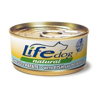 LIFE PET CARE Life Dog Naturale Pesce con Patate 170 gr. - 