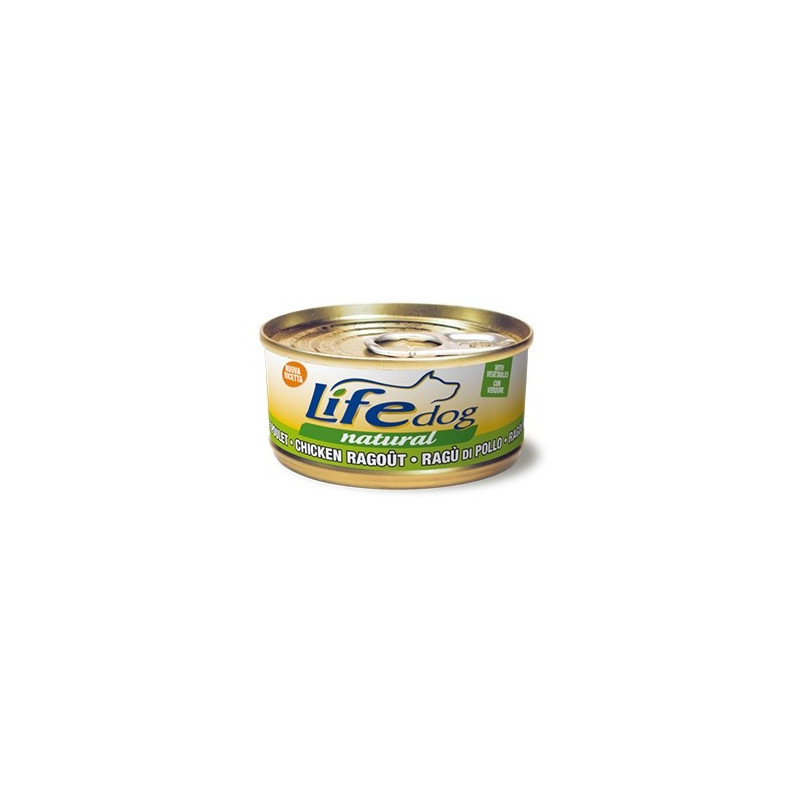 LIFE PET CARE Life Dog Naturel Ragù de Poulet aux Légumes 170 g