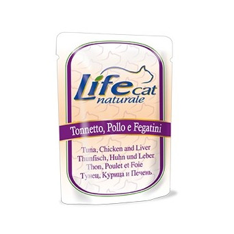 LIFE GATTO TONNO POLLO FEGATINI 70 gr. - 