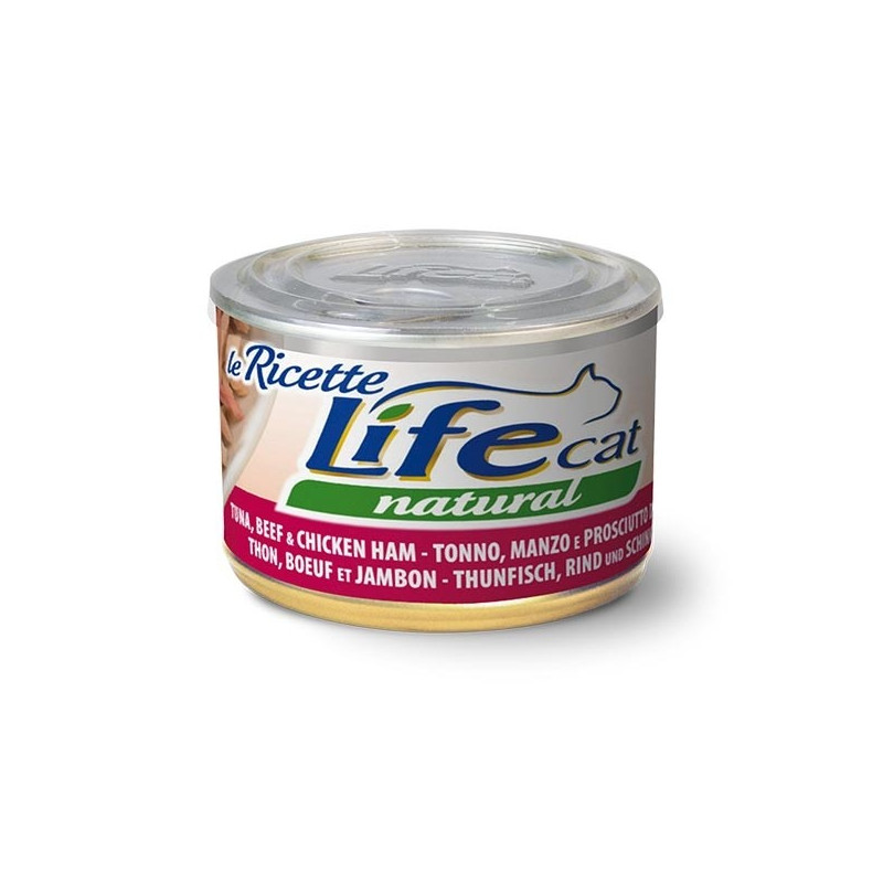 LIFE RICETTE Chat Thon Bœuf jambon 150 g LIFE RICETTE Chat Thon Bœuf jambon 150 g