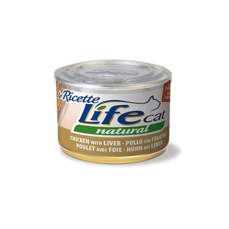 LIFE RICETTE Chat Poulet FEGATINI carottes 150 g LIFE RICETTE Chat Poulet FEGATINI carottes 150 g