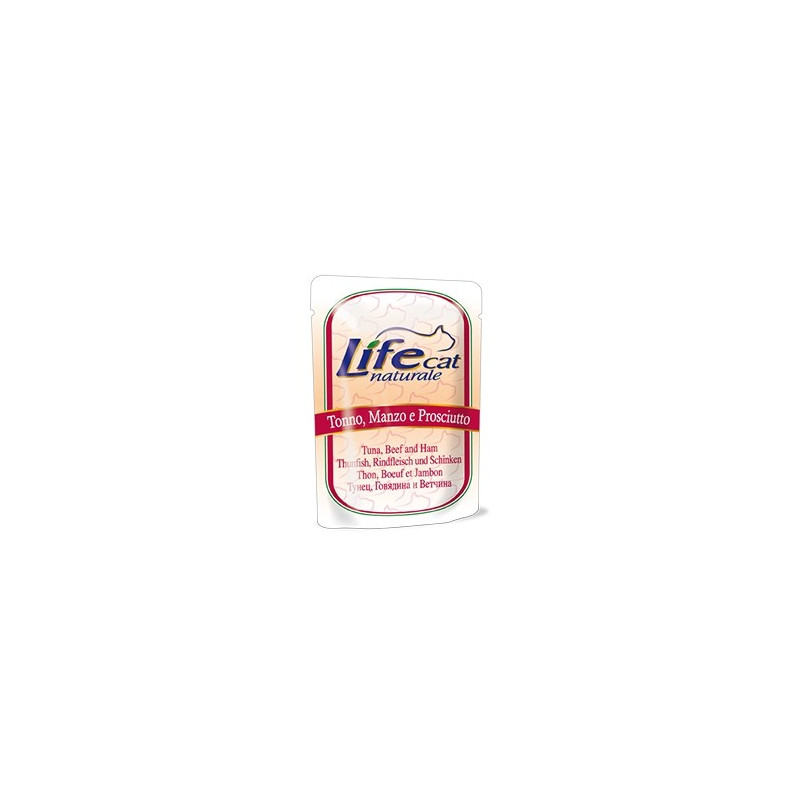 Life Chat Thon Bœuf et Jambon 70 g Life Chat Thon Bœuf et Jambon 70 g