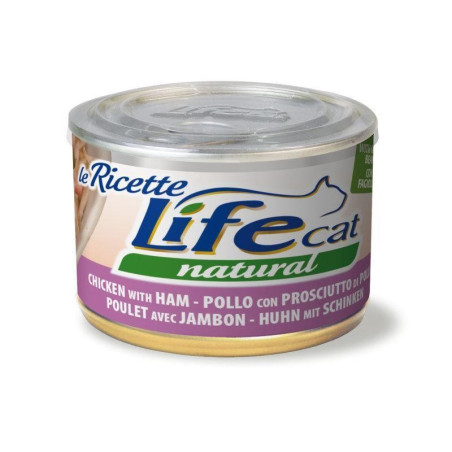 LIFE RICETTE GATTO POLLO PROSCIUTTO FAGIOLINI 150 gr. - 