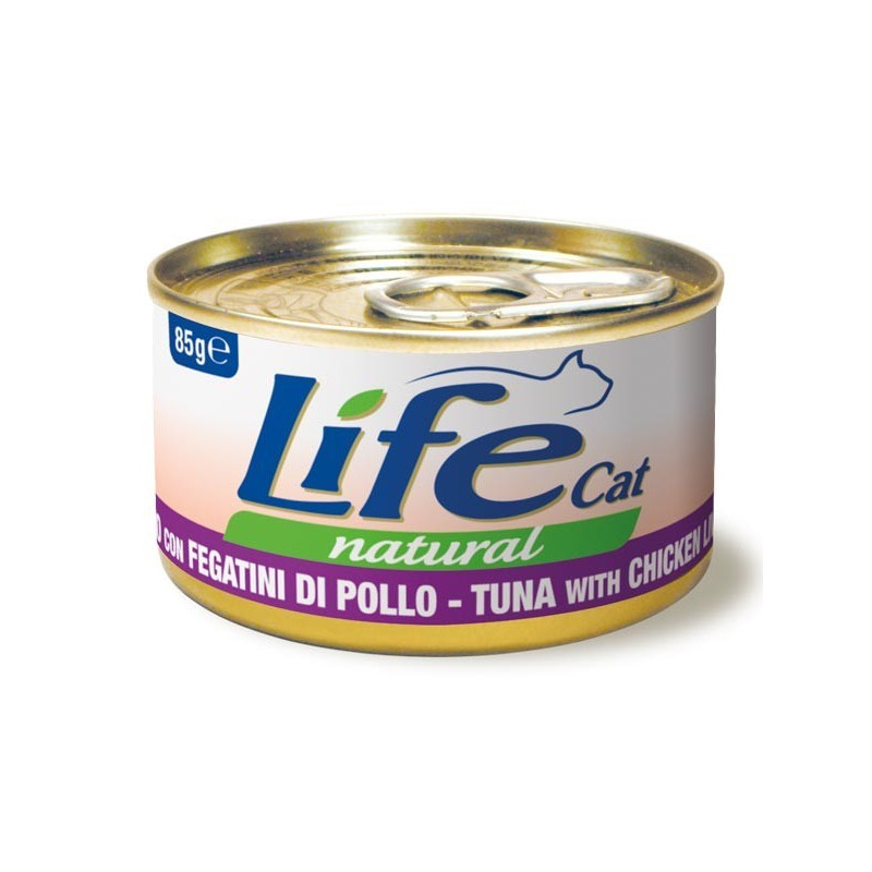 LIFE Chat FEGATINI de Poulet et Thon 85 g LIFE Chat FEGATINI de Poulet et Thon 85 g