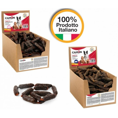 CAMON Chien Box Salsicce Al Poisson 200 pièces