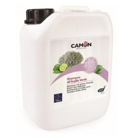 CAMON Dog Cat Shampoo with Green Clay Professional 5 Lt.