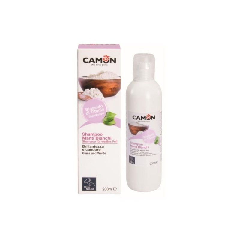 CAMON Chien Chat Shampooing Manti Bianchi 200 ml CAMON Chien Chat Shampooing Manti Bianchi 200 ml