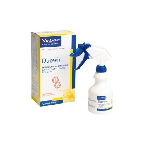 Virbac - Duowin - Soluzione insetticida larvicida ed ovicida per cani 250 ml. - 