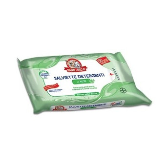 Bayer - Sano e bello - Cane Salviette Detergenti all'Aloe 50 Pz. -