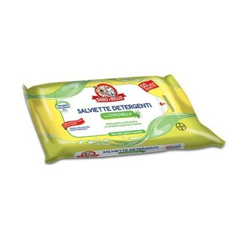 Bayer - Sano e bello - Cane Salviette Detergenti alla Citronella 50 Pz. -