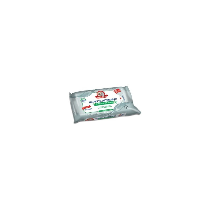Bayer - Sano et bello - Chien Lingettes nettoyantes Tè vert avec Fiori Bianchi 50 pièces Bayer - Sano et bello - Chien Lingettes nettoyantes Tè vert avec Fiori Bianchi 50 pièces