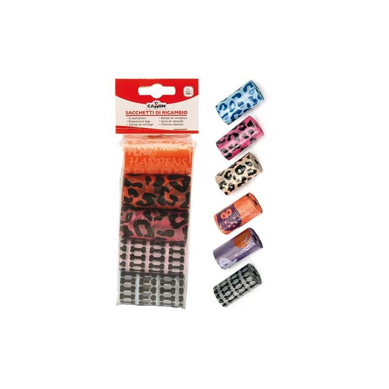CAMON Chien sachets de Ricambio Fantasie Assortite 6 pièces