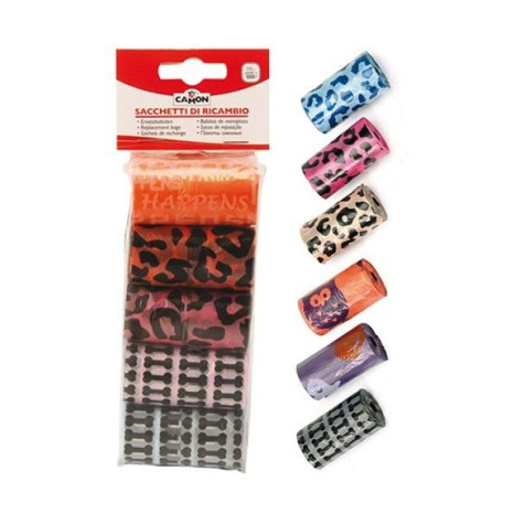 CAMON Cane Replacement Bags Assorted Patterns 6 Pcs.